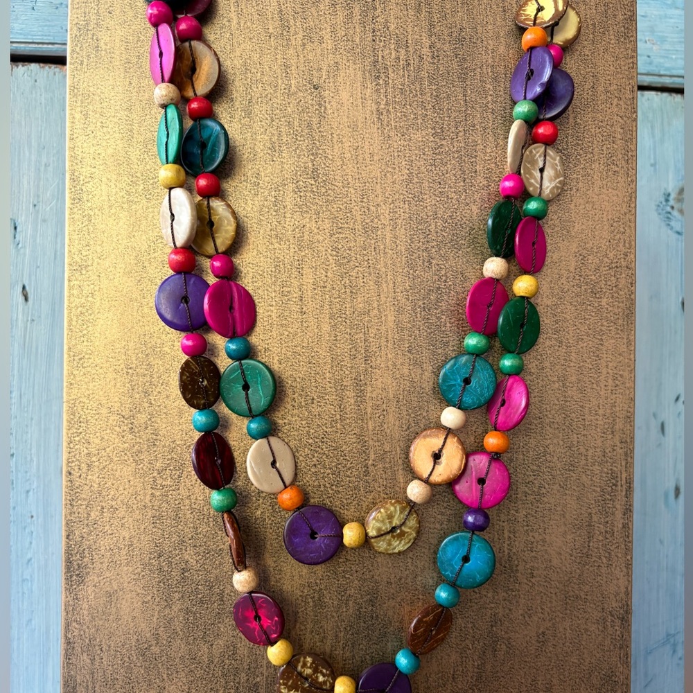 From Cape Town, South Africa a Very Colorful Beaded Necklace - Picture 10 of 10